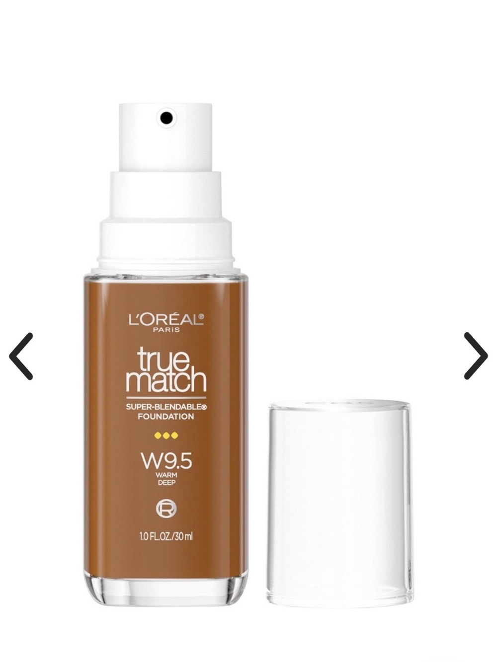 L'Oreal True Match Liquid Foundation W9.5 Warm Deep Brown